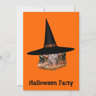 Invitation à l'Halloween du Casquette de la sorciè