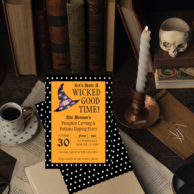 Invitation à l'Halloween orange (Créateur téléchargé)