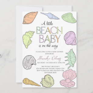 Invitation A Little Beach se trouve sur le chemin du Baby sho