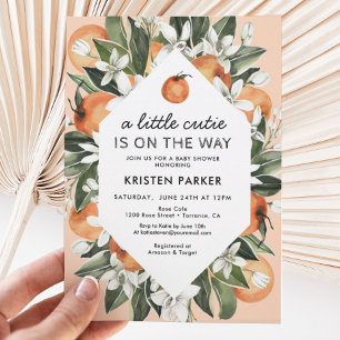 Invitation A Little Cutie se trouve sur le Baby shower Way Or