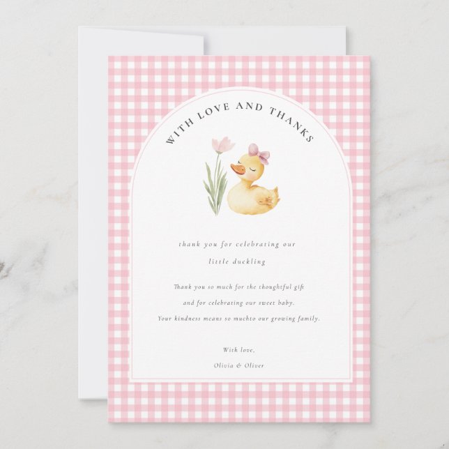 Invitation A Little Duckling Is on the Way Duck Baby Shower (Devant)