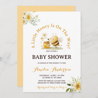 Invitation A Little Honey Bee Gender Neutral Baby Shower