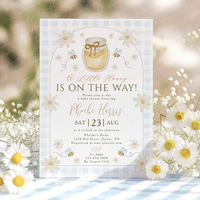 Invitation A Little Honey is on the Way Baby Shower  (Créateur téléchargé)