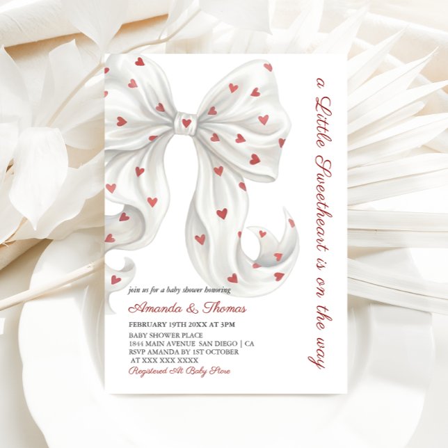 Invitation A Little sweetheart Gender Neutral Baby Shower (Créateur téléchargé)