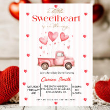 A Little Sweetheart truck Baby Shower