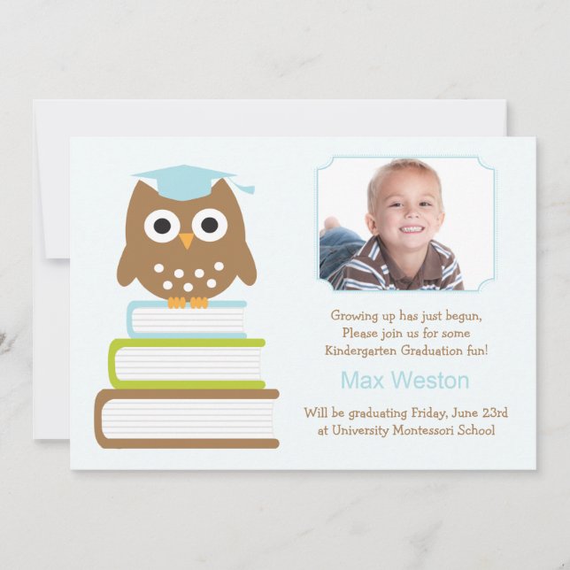 Invitation à l'obtention d'un diplôme de maternell (Devant)