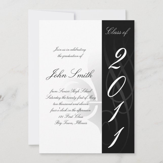 Invitation à l'obtention d'un diplôme d'études sec (Devant)