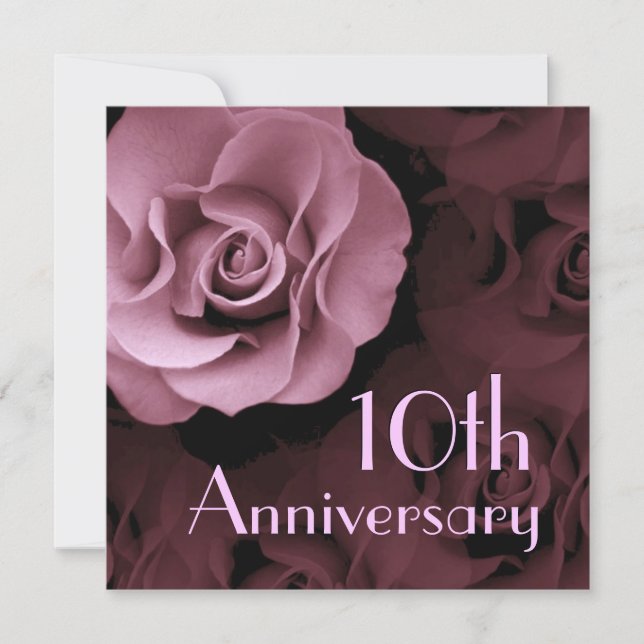 Invitation à l'occasion du 10e anniversaire de la  (Devant)
