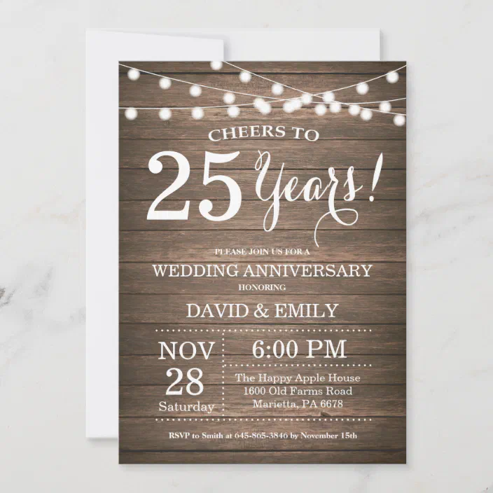 Cartes De Voeux Papeterie Maison Fetes Occasions Speciales Personnalise Fait Main Anniversaire De Mariage Carte 25 30 40e 45e 50e 60e