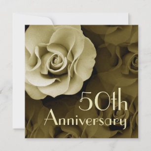 Invitation à l'occasion du 50e anniversaire - Rose
