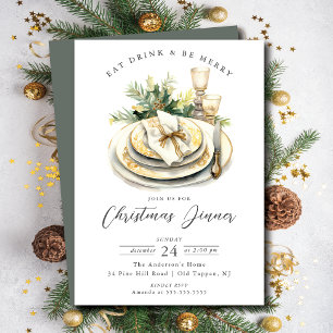 Invitation à l'occasion du dîner de Noël