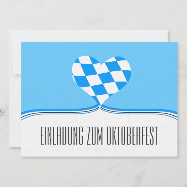 Invitation à l'Oktoberfest (Devant)