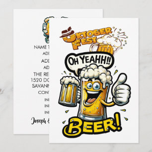 Invitation à l'OKTOBERFEST / Fête de la bière