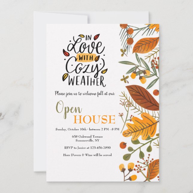 Invitation à l'Open House (Devant)