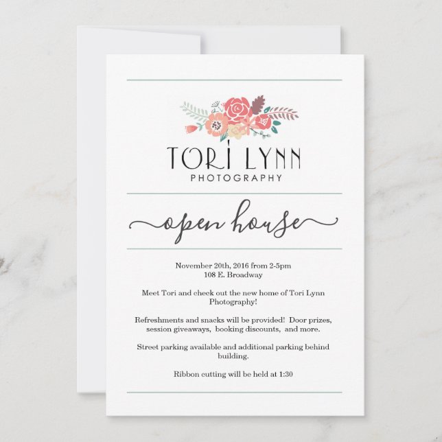 Invitation à l'Open House| Simplement à droite (Devant)