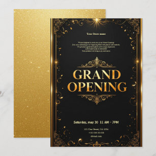 Invitation à l'ouverture du Grand Noir et de l'Or