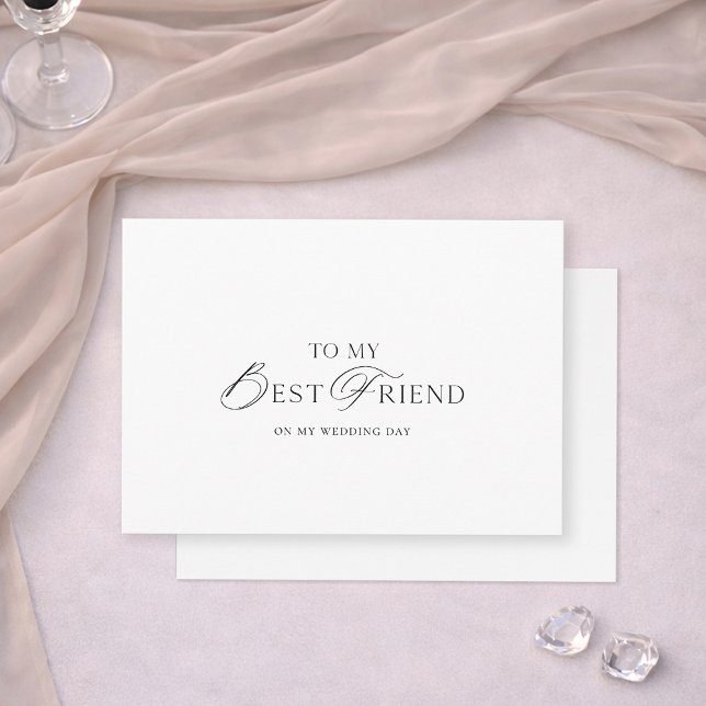 Invitation À ma meilleure amie le jour de mon mariage (Créateur téléchargé)