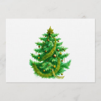 Invitation A Mandelbrot Christas Tree With Red & Green Bulbs