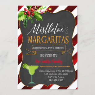Invitation à Mistletoe et Margaritas