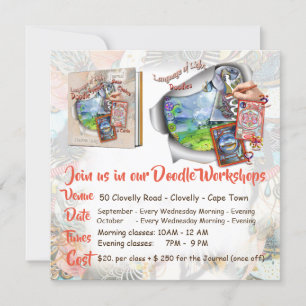 Invitation à mon atelier Doodle