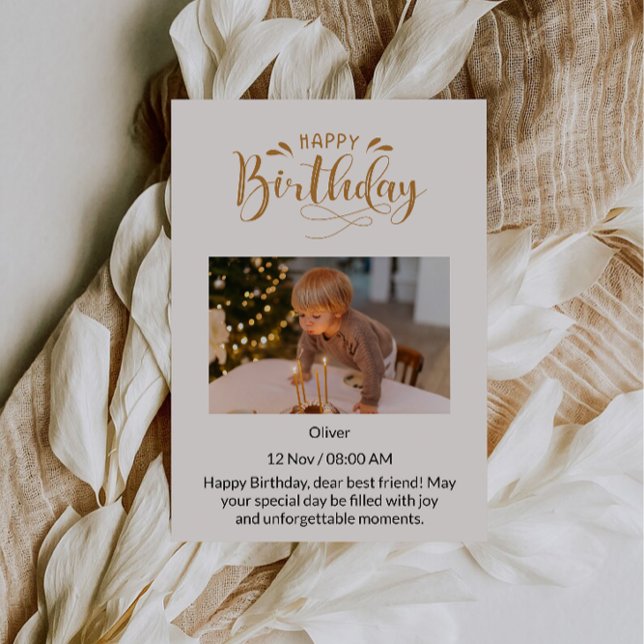 Invitation À mon bébé le plus doux Joyeux anniversaire, l'amo (To My Sweetest Babe Happy Birthday, Love Invitation)