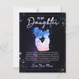 Invitation À Mon Cadeau Fille, Lettre D'Amour Fille Et Maman