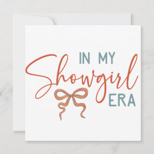 Invitation À Mon ÈRE DE SHOWGIRL Coquette Bow