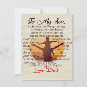 Invitation À mon fils   Jolie Lettre À Lui