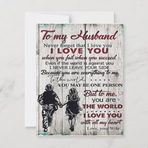 Invitation À mon mari Décoration familiale À ma famille