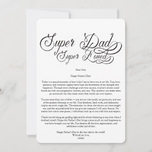 Invitation À mon père incroyable pour la fête des pères