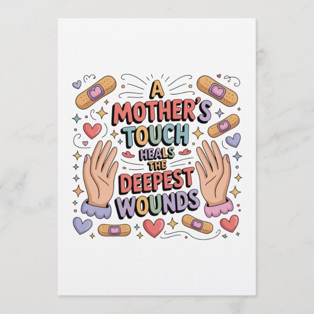 Invitation A Mother's Touch Heals The Deepest Wounds (Devant)