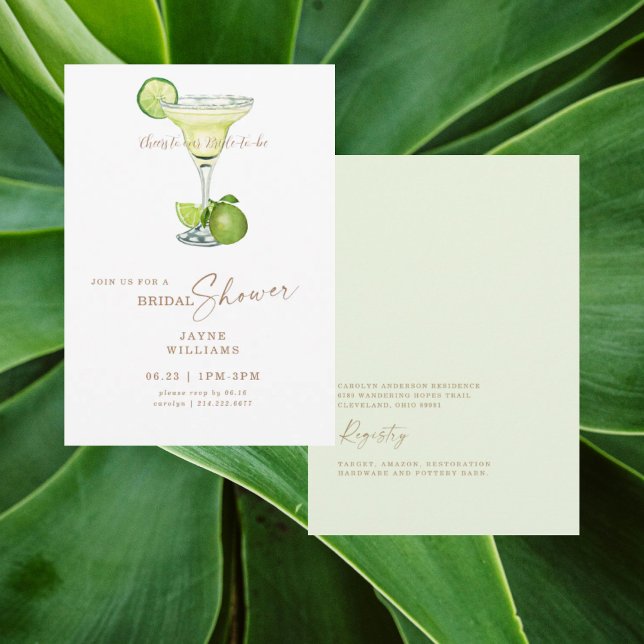 Invitation À notre future mariée, fête de mariage avec margar (Créateur téléchargé)