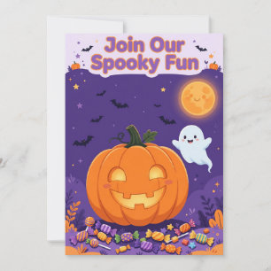 Invitation à notre Halloween amusant et effrayant