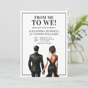 Invitation À NOUS Fête des mariées Couples noirs et blancs