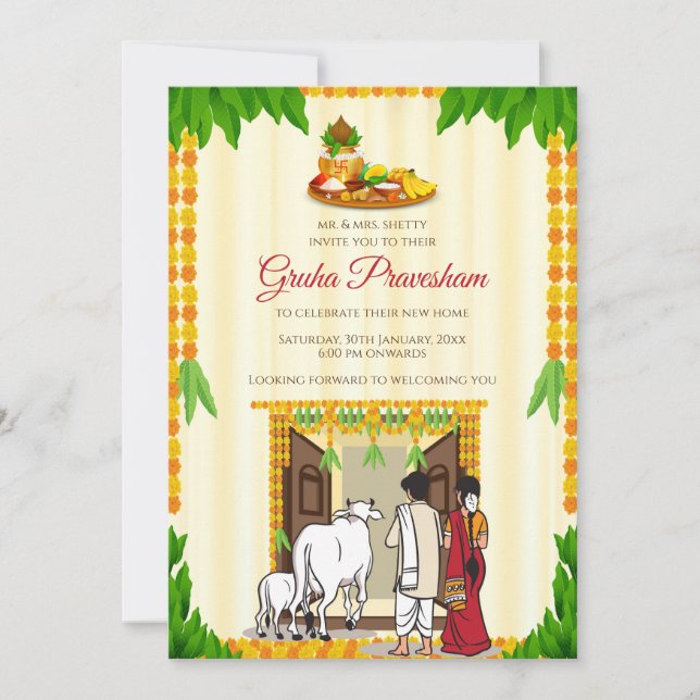 Invitation à pendre la crémaillère de la Maison Ta (Devant)