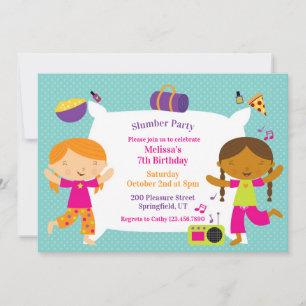 Invitation à plat pour la fête d'anniversaire de S