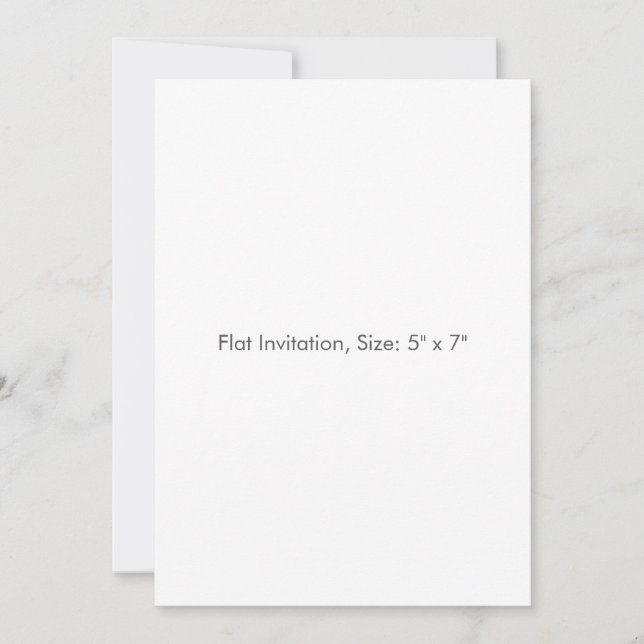 Invitation à plat, taille : 13 x 18 cm, papier : S (Devant)