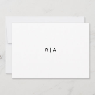 Invitation à plat, taille: 5" x 7", Papier: Signat