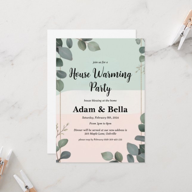 invitation à réchauffer la maison chrétienne (Devant/Arrière en situation)