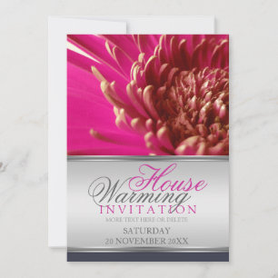 Invitation à réchauffer une maison de fleurs rose 