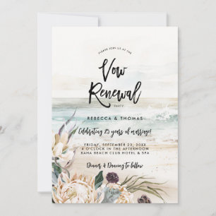 invitation à renouveler vow de la protéa de la pla