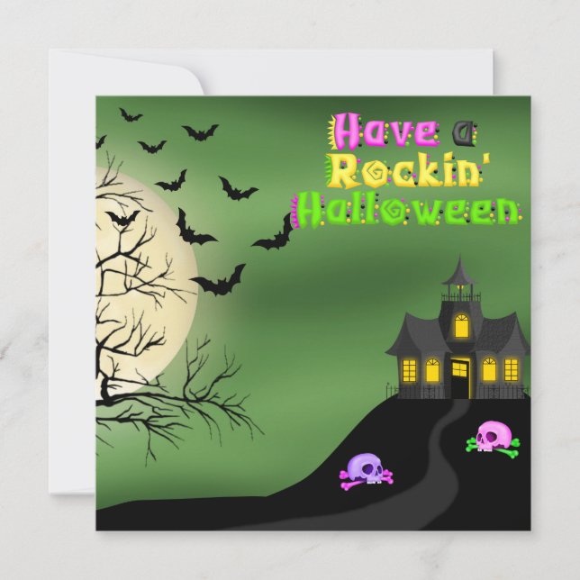 Invitation à Rockin' Halloween (Devant)
