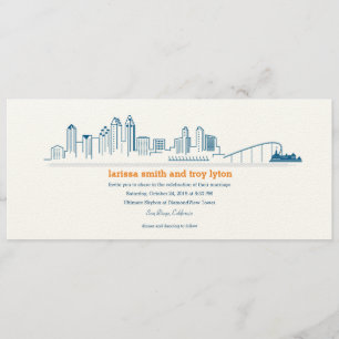 Invitation à San Diego City Skyline