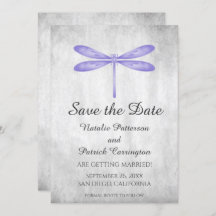 Invitation à sauver la date de la Libellule Violet
