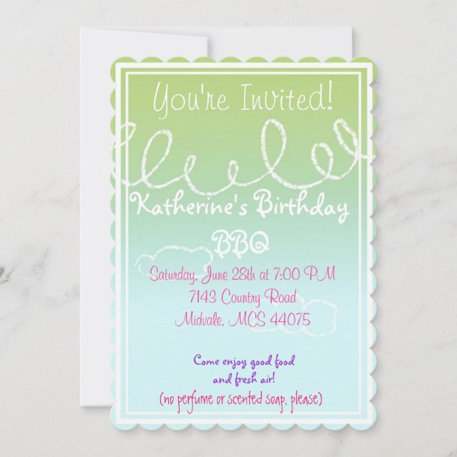 Invitation à sensibilité chimique multiple (Devant)