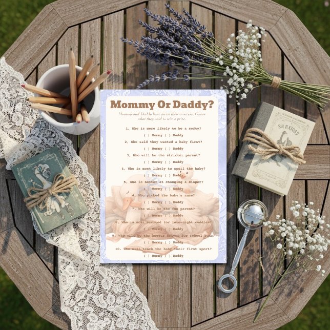 Invitation A Silly Goose Blue Guess Who Game card (A Silly Goose Blue Guess Who Game card)