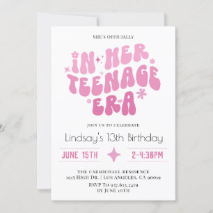 Invitation À son âge d'adolescence Anniversaire Super