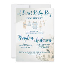 A Sweet Baby Boy is on his way Baby Shower