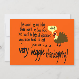 Invitation à Thanksgiving de Veggie Very Veggie
