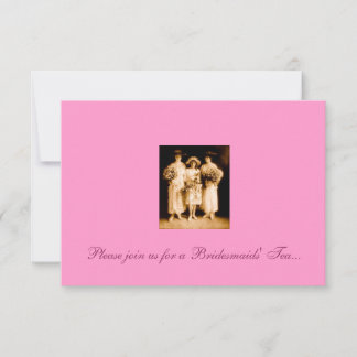 Invitation à thé des serveuses d'épouse